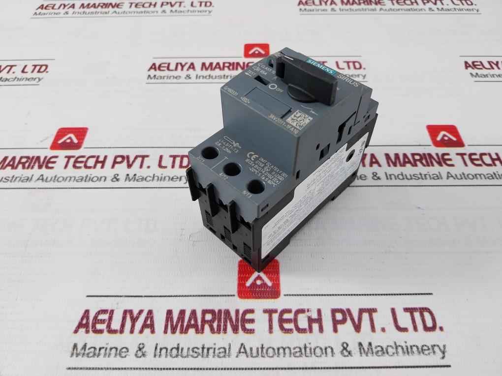 Siemens 3Rv2011-1Fa10 Circuit Breaker 50/60Hz -20C Ta 60C Class 10
