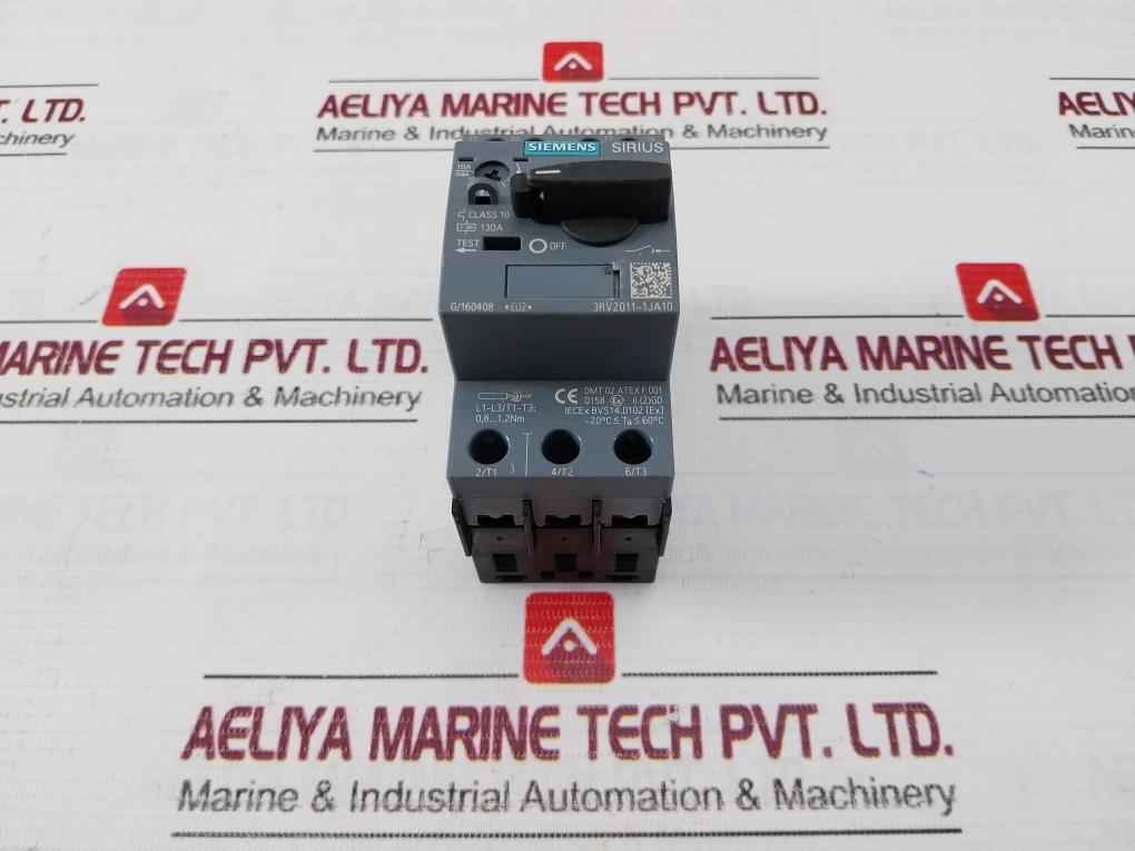 Siemens 3Rv2011-1Ja10 Circuit Breaker 6Kv -20C Ta 60C 50/60Hz