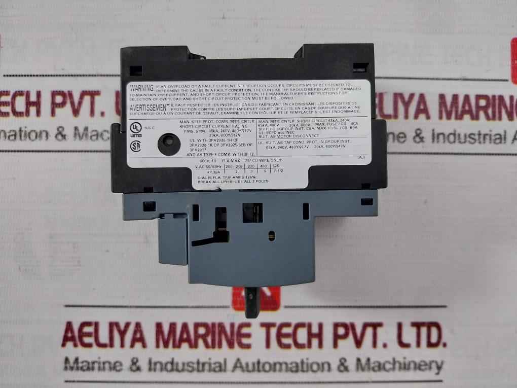 Siemens 3Rv2011-1Ja10 Circuit Breaker 6Kv -20C Ta 60C 50/60Hz