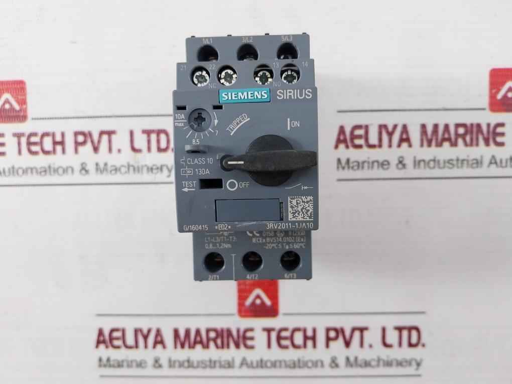 Siemens 3Rv2011-1Ja10 Circuit Breaker 6Kv -20C Ta 60C