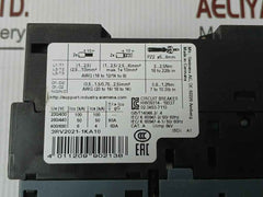 Siemens 3Rv2021-1Ka10 Sirius Circuit Breaker -20C Ta 60C 6Kv 50/60Hz