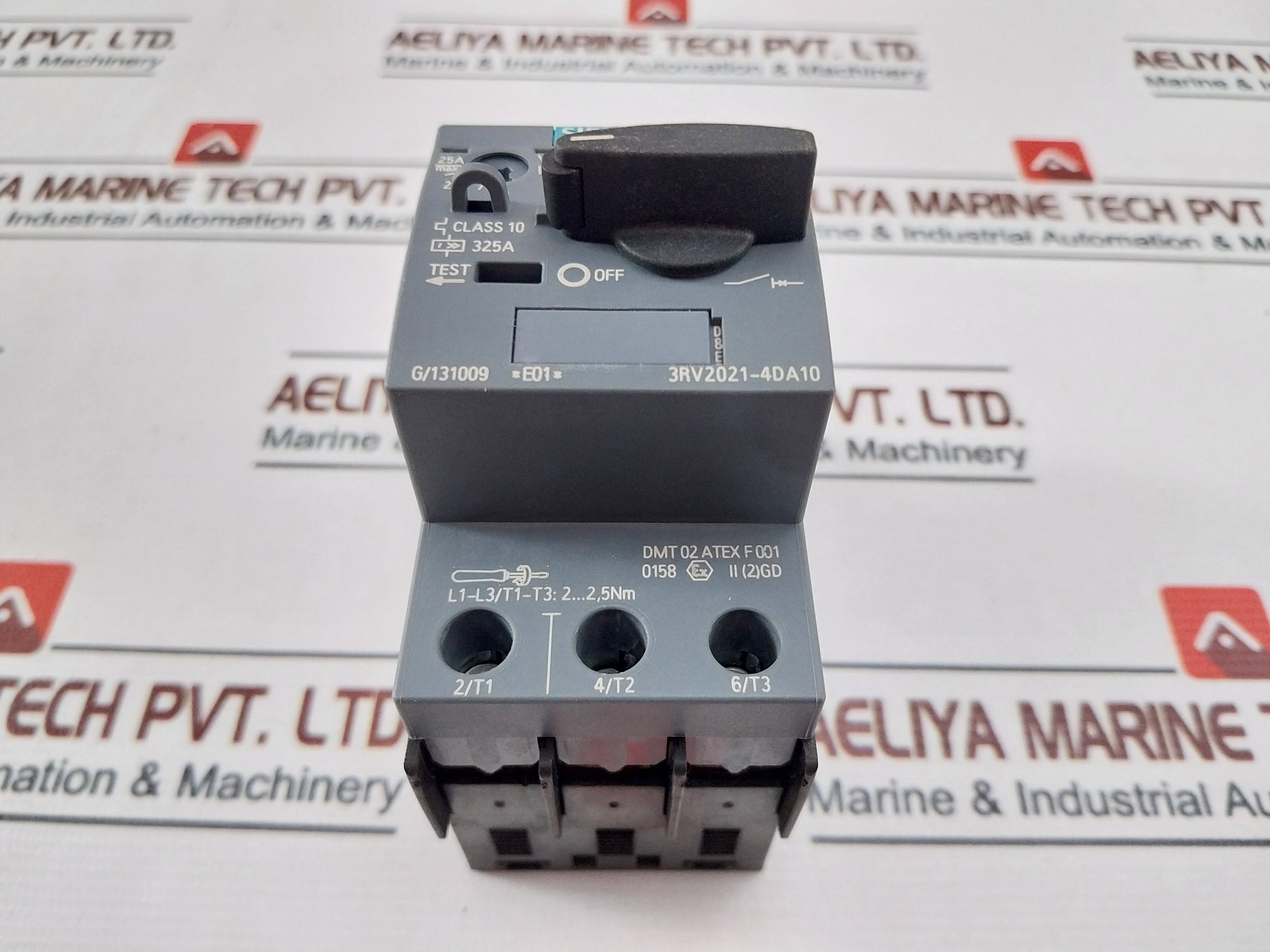 Siemens 3Rv2021-4Da10 Motor Protection Circuit Breaker 20-25A 480V