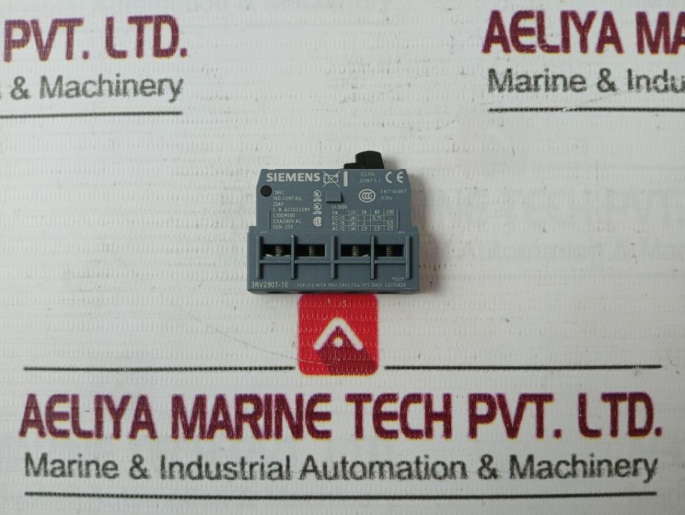 Siemens 3Rv2901-1E Auxiliary Switch Transverse 2.5A/240V 50Hz