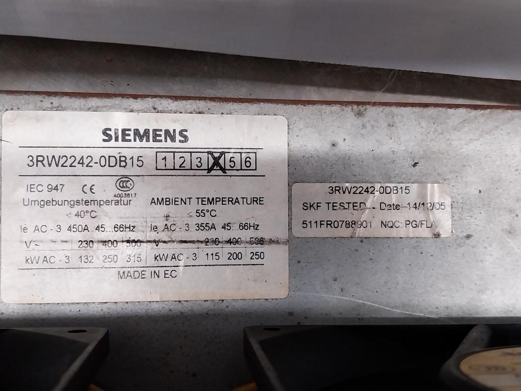 Siemens 3Rw2242-0Db15 Solid-state Motor Starter