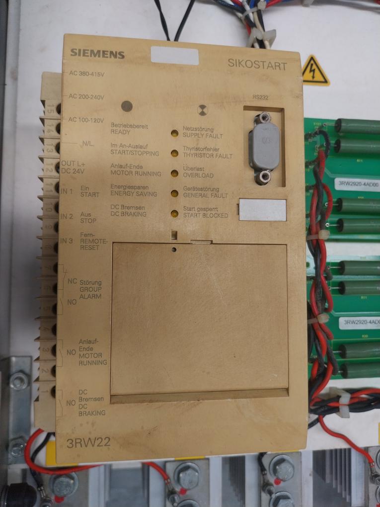 Siemens 3RW2242-0DB15 Solid-State Motor Starter 230V AC
