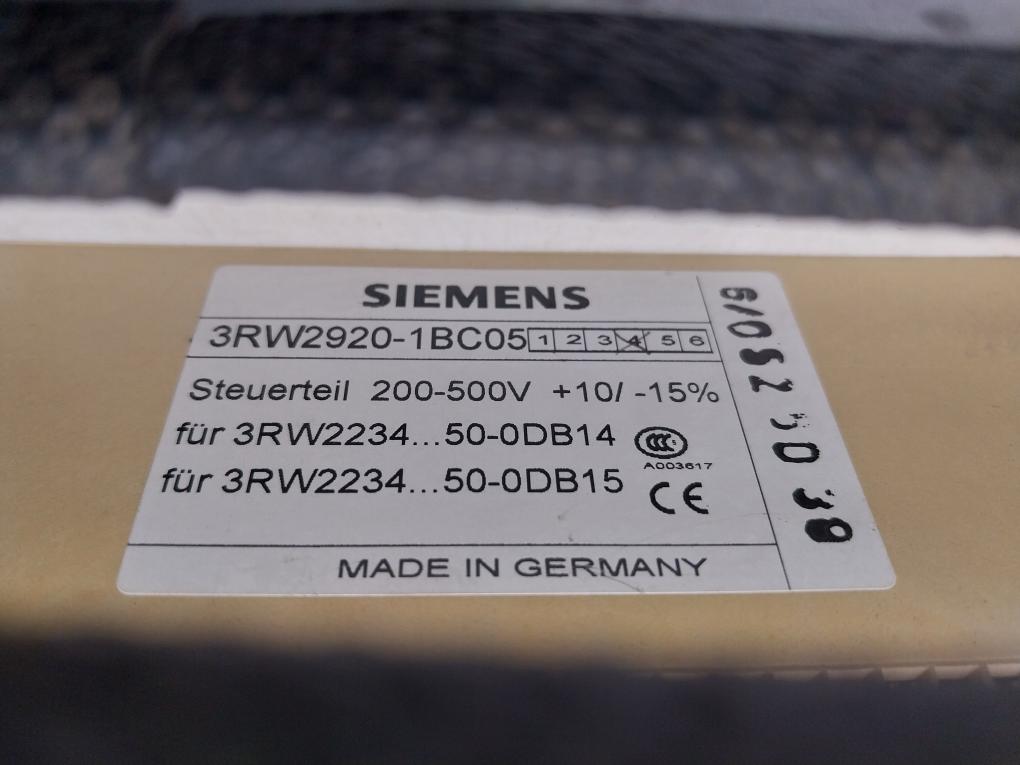 Siemens 3Rw2242-0Db15 Solid-state Motor Starter 230V Ac