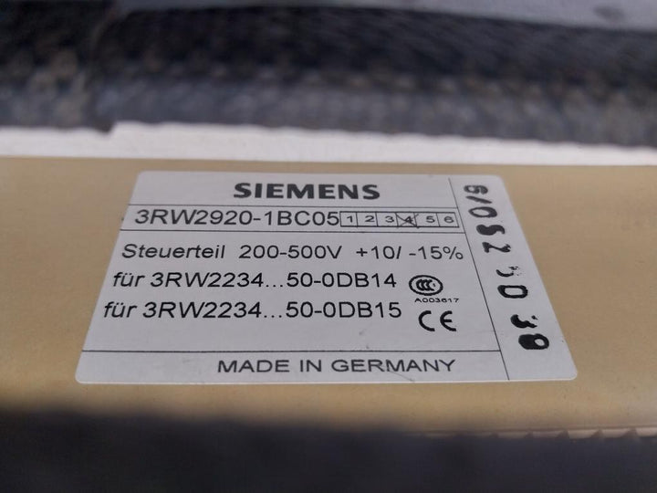 Siemens 3RW2242-0DB15 Solid-State Motor Starter 230V AC