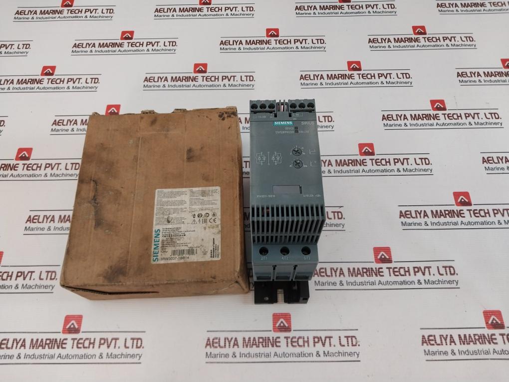 Siemens 3Rw3037-1Bb14 Ac Semiconductor Motor Starter Rev 12