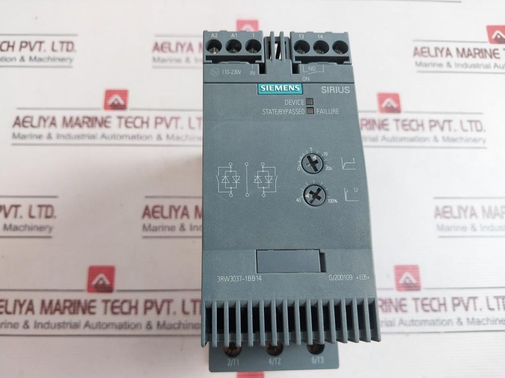 Siemens 3Rw3037-1Bb14 Ac Semiconductor Motor Starter