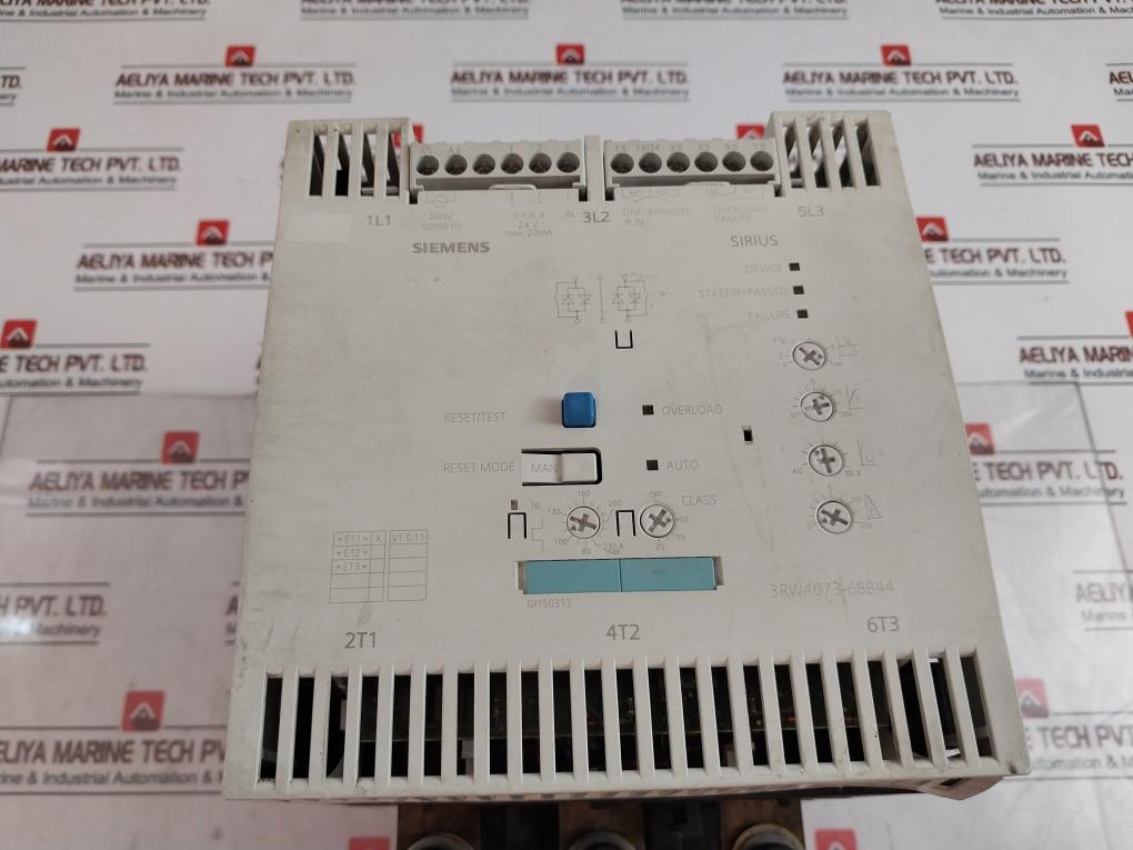 Siemens 3Rw4073-6Bb44 Motor Starter Ip00 Class 10 50/60Hz