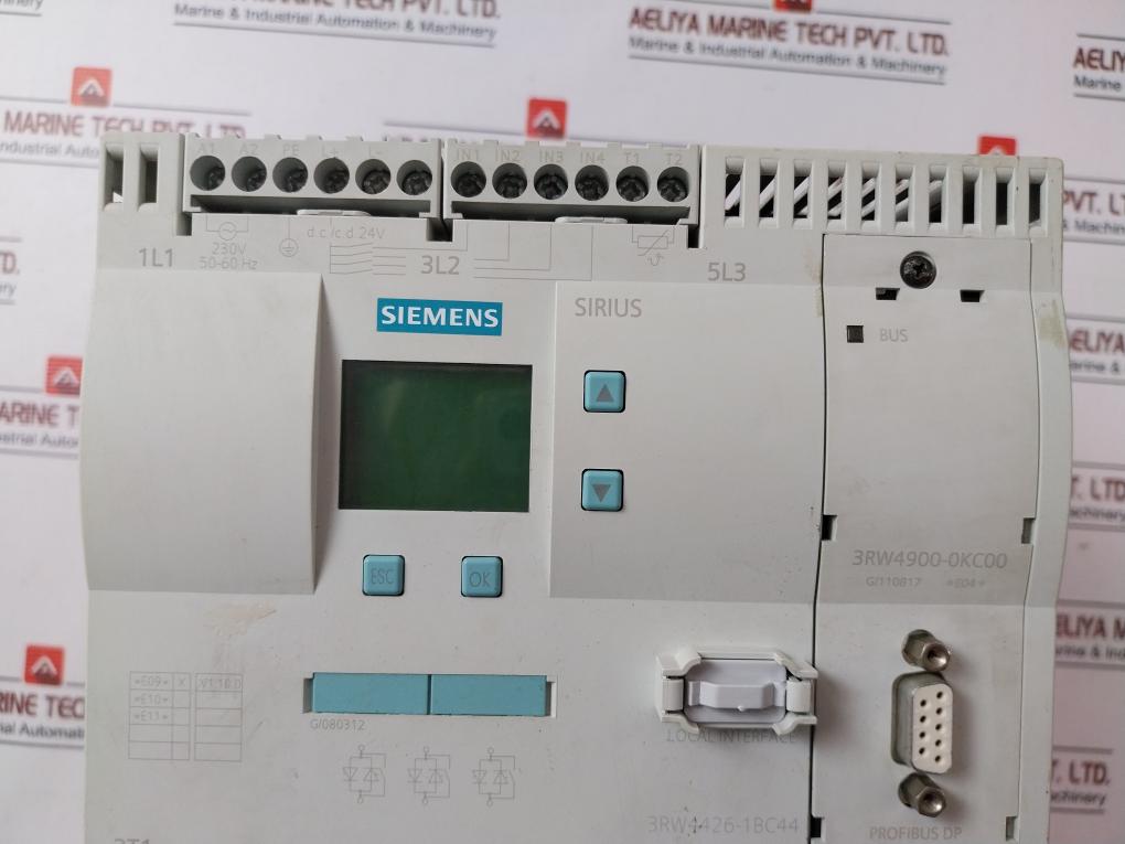 Siemens 3Rw4426-1Bc44 Soft Starter Ip00 Class 10