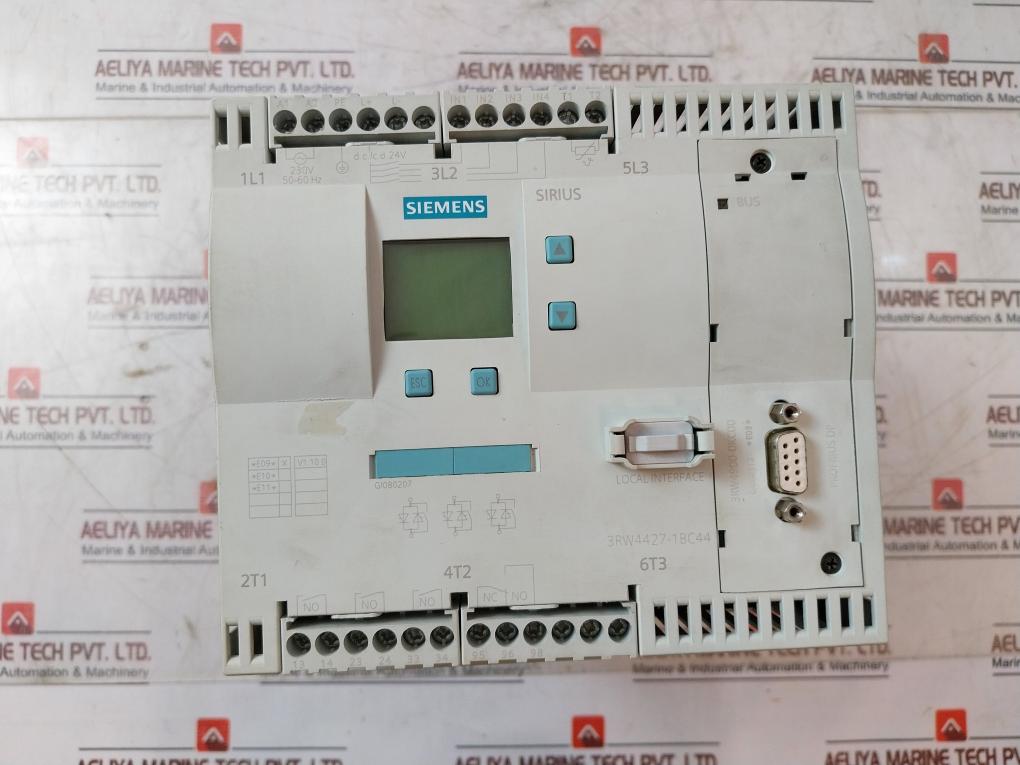 Siemens 3Rw4427-1Bc44 Motor Soft Starter Ip00 Class 10
