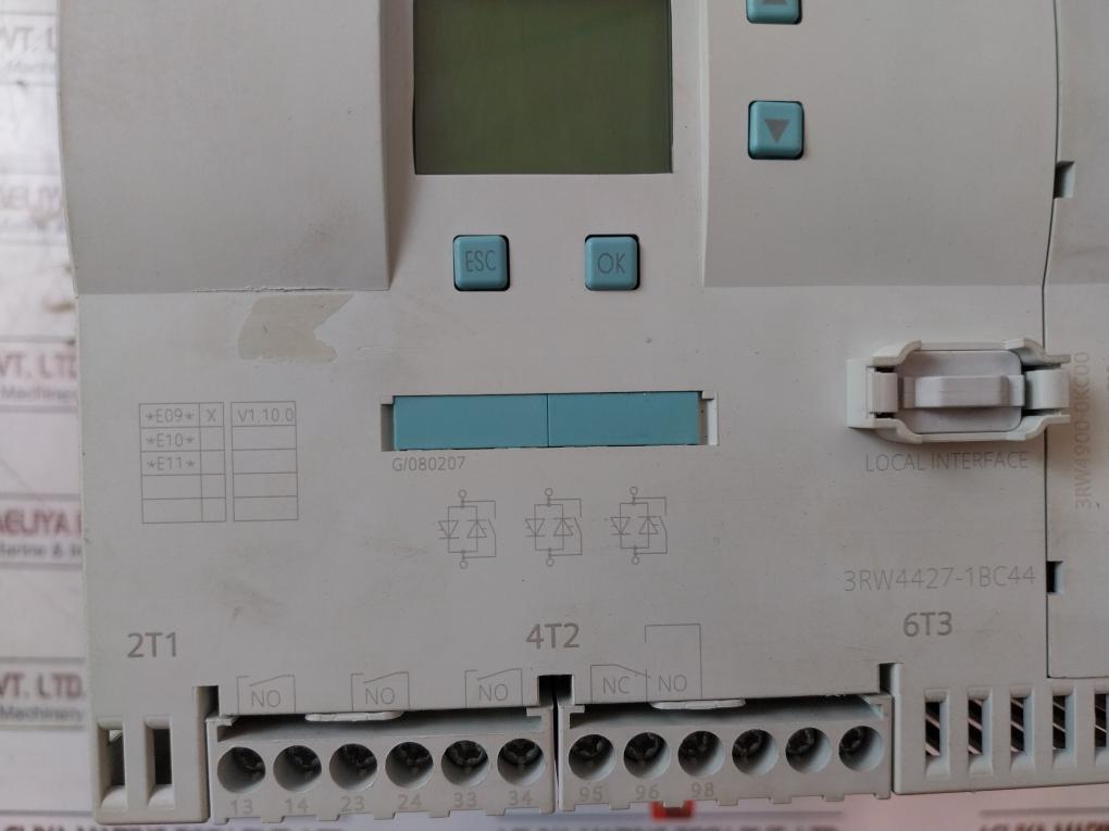 Siemens 3Rw4427-1Bc44 Motor Soft Starter Ip00 Class 10