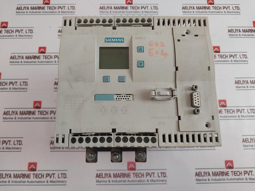 Siemens 3Rw4436-6Bc44 Ac Semiconductor Motor Starter 50/60Hz