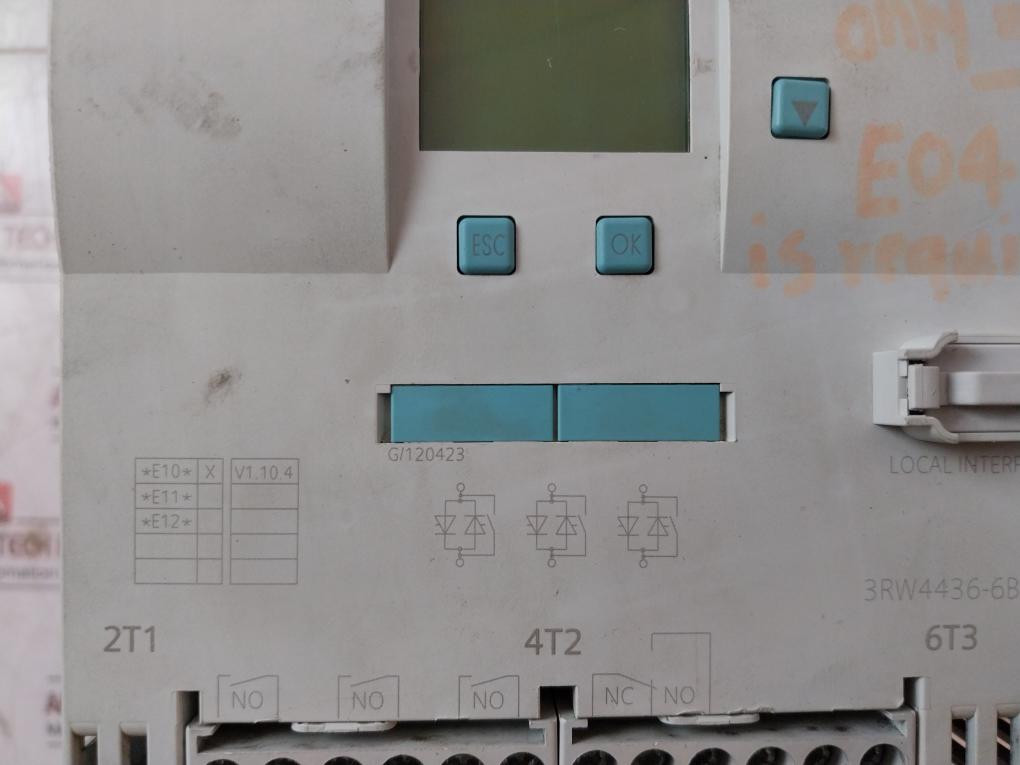 Siemens 3Rw4436-6Bc44 Sirius Soft Starter Class 10 50/60Hz