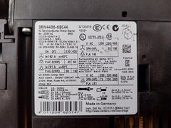 Siemens 3Rw4436-6Bc44 Sirius Soft Starter Class 10 50/60Hz