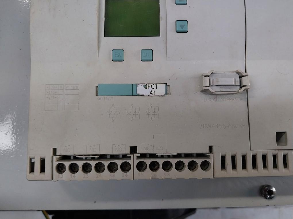 Siemens 3Rw4456-6Bc35 Ac Semiconductor Motor Starter 50-60Hz