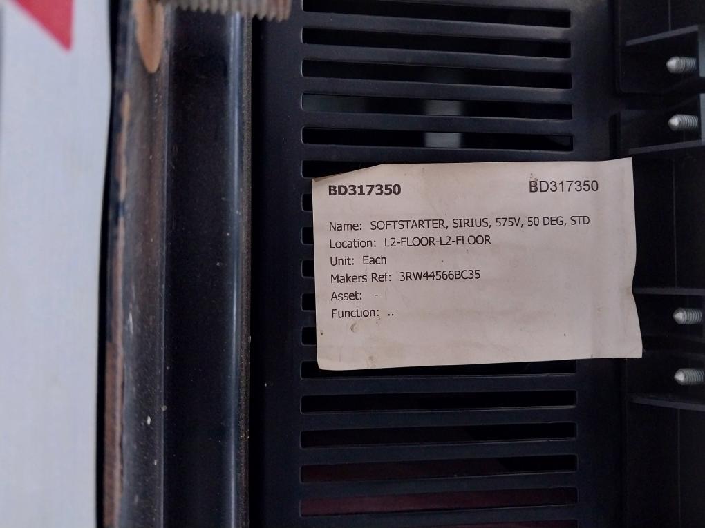 Siemens 3Rw4456-6Bc35 Ac Semiconductor Motor Starter 50-60Hz