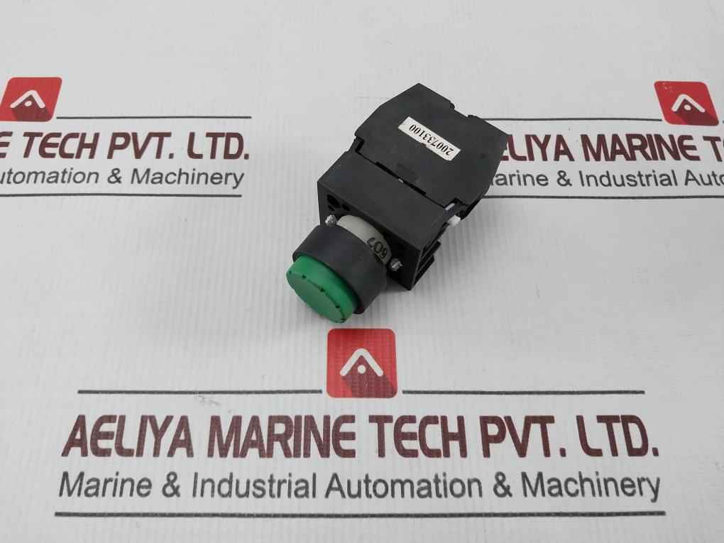 Siemens 3Sb12 02 0Le01 Raised Actuator-green With Contact Block W/O Spsre Dlsc