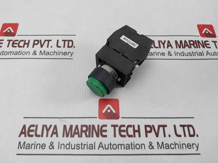 Siemens 3Sb12 02 0Le01 Raised Actuator-green With Contact Block W/O Spsre Dlsc