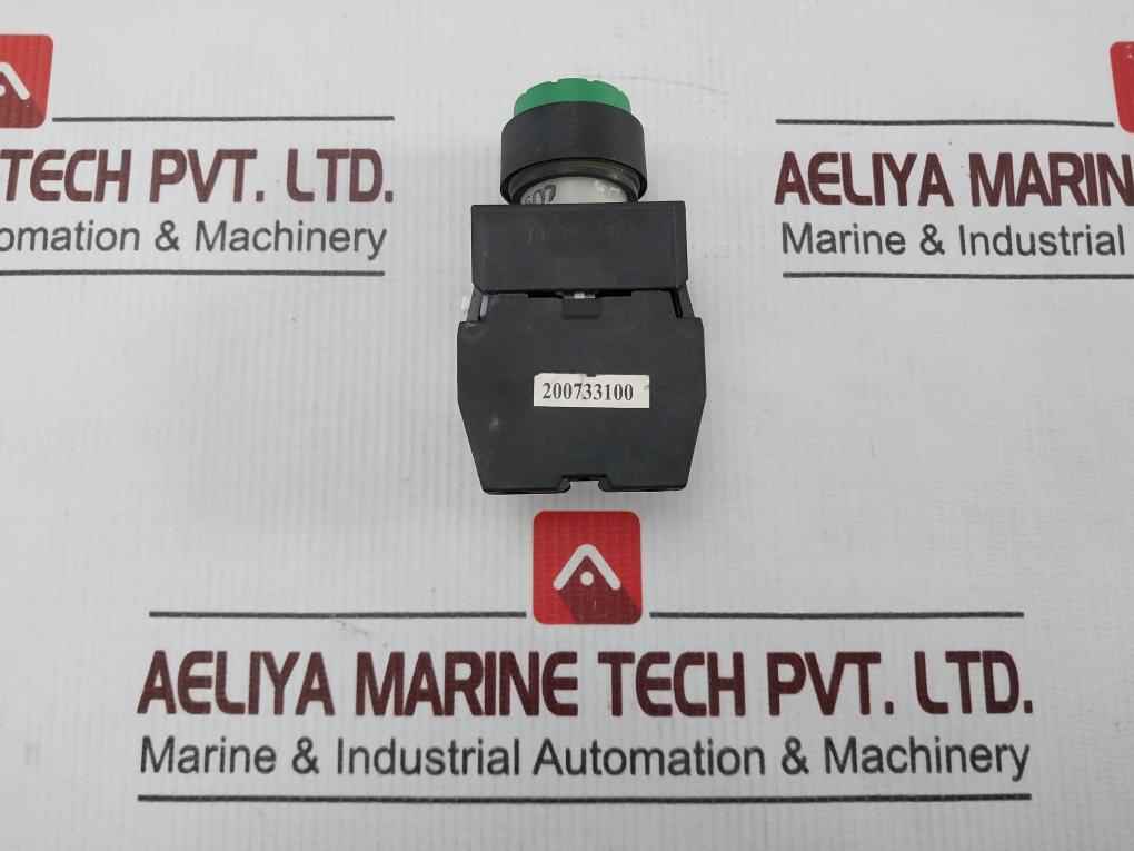 Siemens 3Sb12 02 0Le01 Raised Actuator-green With Contact Block W/O Spsre Dlsc
