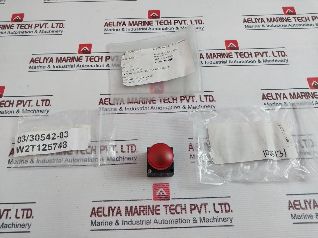 Siemens 3Sb30016Ba20 Switch Red Light W2T125748