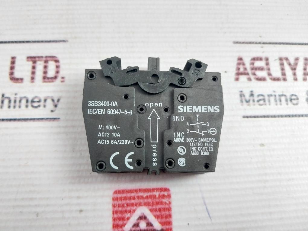 Siemens 3Sb3400-0A Contact Block Kit 6A/230V