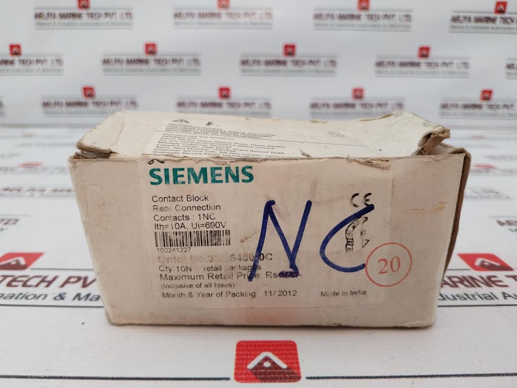 Siemens 3Sb5400-0F Contact Block