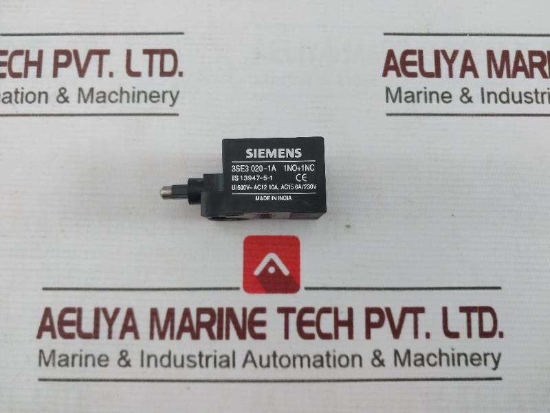 Siemens 3Se3 020-1A Position Switch 500V-ac12 10A, Ac15 6A/230V