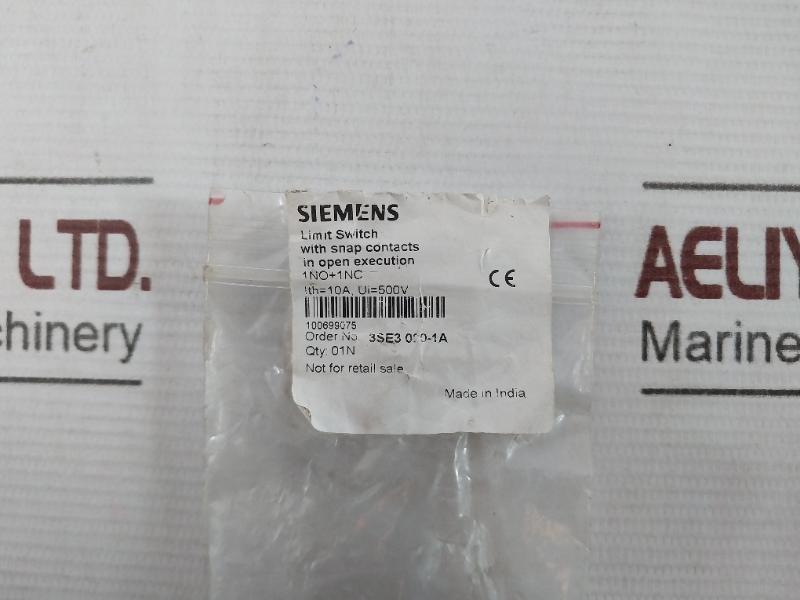 Siemens 3Se3 020-1A Position Switch 500V-ac12 10A, Ac15 6A/230V