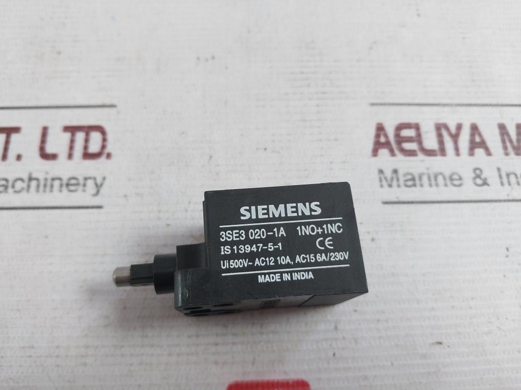Siemens 3Se3 020-1A Position Switch 500V 10A 6A/230V
