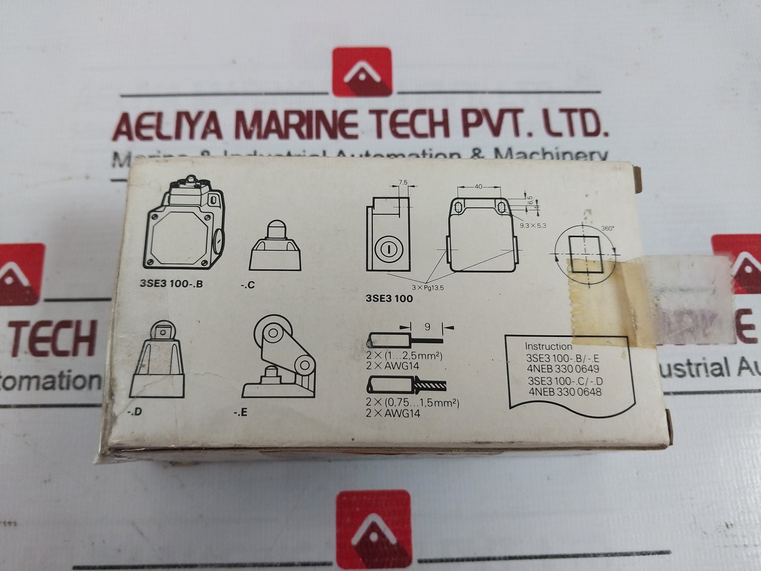 Siemens 3Se3 100-1E Limit Position Switch Ac-15 6A At 230V