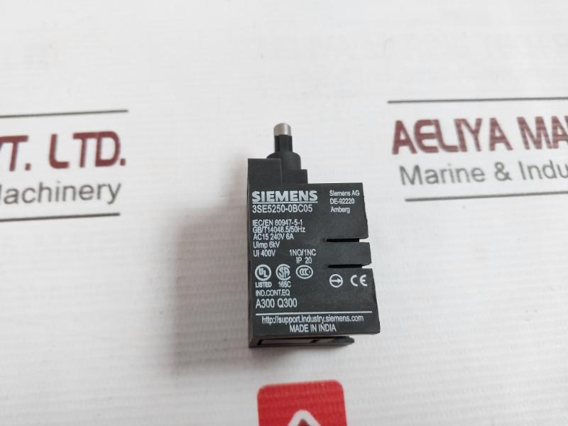 Siemens 3Se5250-0Bc05 Position Switch 3Se5250-0Bc05 Ac15 240V 6A