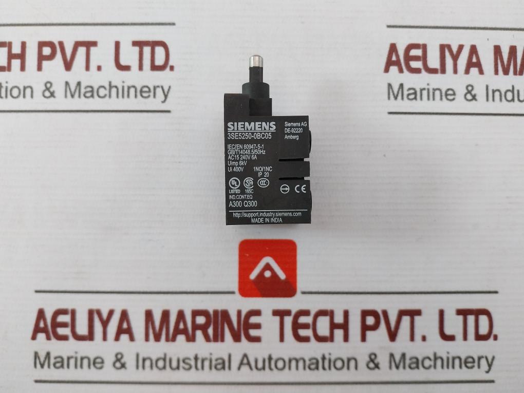 Siemens 3Se5250-0Bc05 Position Switch Ac15 240V 6A A5E31258866001 Ip20
