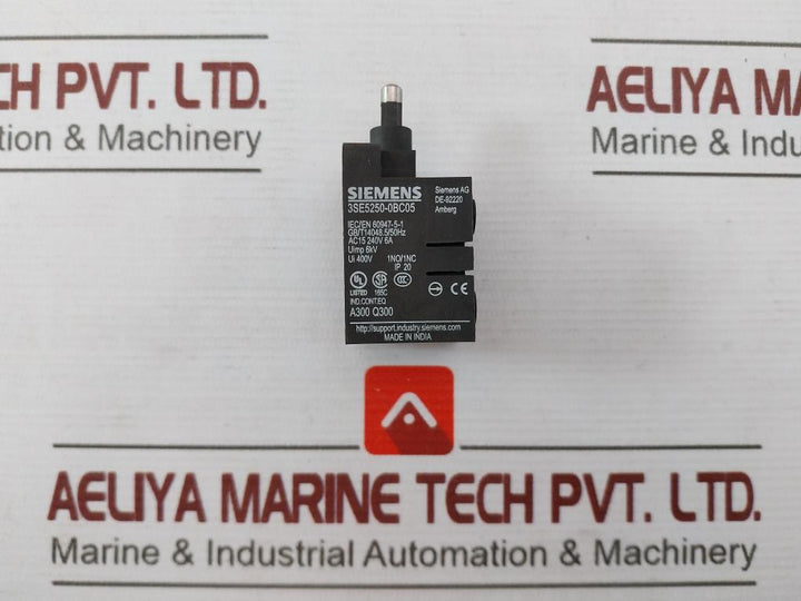 Siemens 3Se5250-0Bc05 Position Switch Ac15 240V 6A A5E31258866001 Ip20
