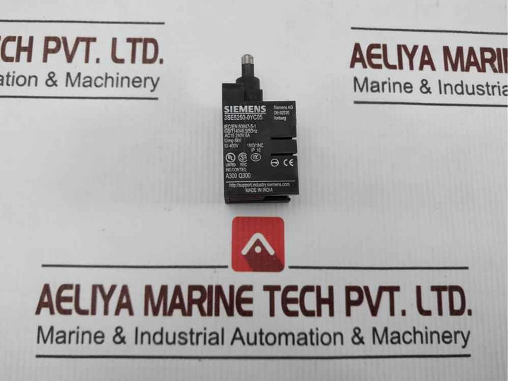 Siemens 3Se5250-0Yc05 Limit Switch Ac15 240V 6A 50Hz