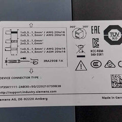 Siemens 3Sk1111-2Ab30 Safety Relay 50Hz-24V-5A