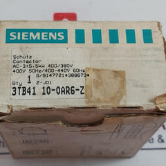 Siemens 3Tb41 10-0A 10E Contactor 400V 50Hz 400-440V 60Hz