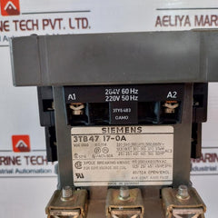 Siemens 3Tb47 17-0A 3 Pole Contactor 204-220V 50/60Hz