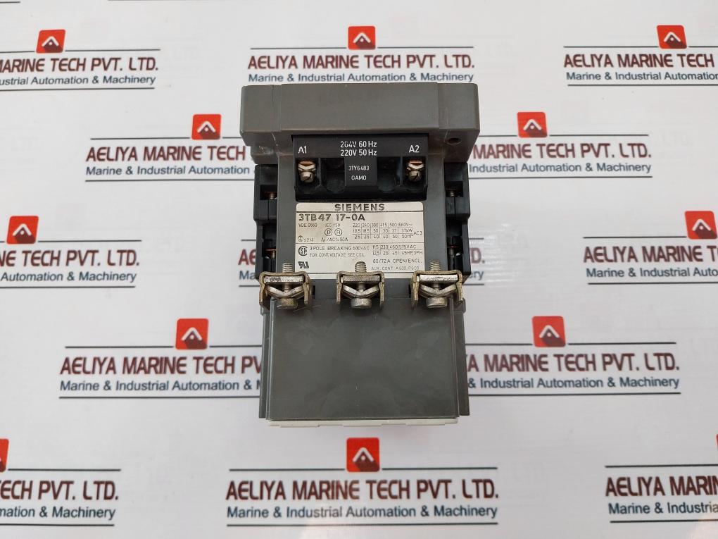 Siemens 3Tb47 17-0A 3 Pole Contactor 204-220V 50/60Hz