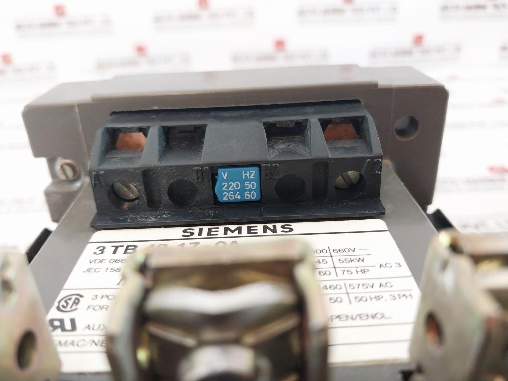 Siemens 3Tb48 17-0A 3 Pole Power Contactor 600Vac