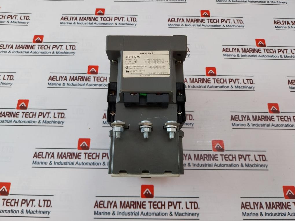 Siemens 3TB48 17-0B Contactor 3 Pole Breaking 600V AC