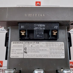 Siemens 3Tb5017-0A Contactor 264V 60Hz 220V 50Hz