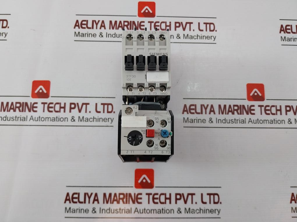 Siemens 3Tf30 10-0A Air Break Contactor 10E Ie/Ac1=20A Ie/Ac3=9A 415V