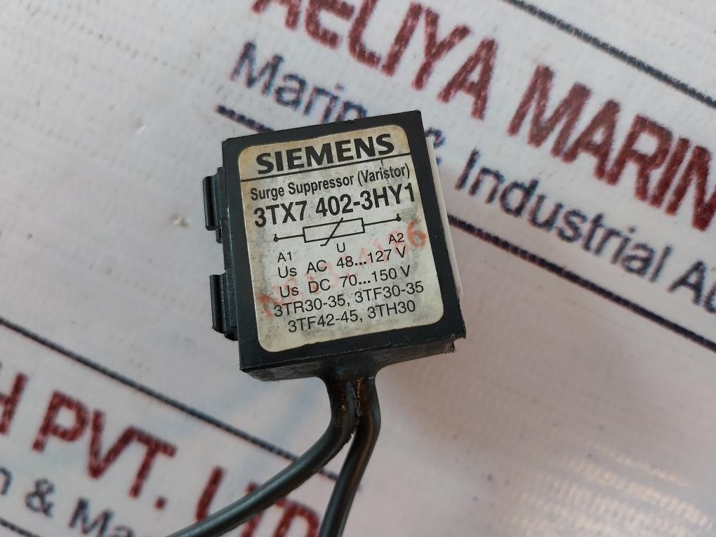 Siemens 3Tf30 10E Air Break Power Contactor With 3Tx7 402-3Hy1 Surge Suppressor