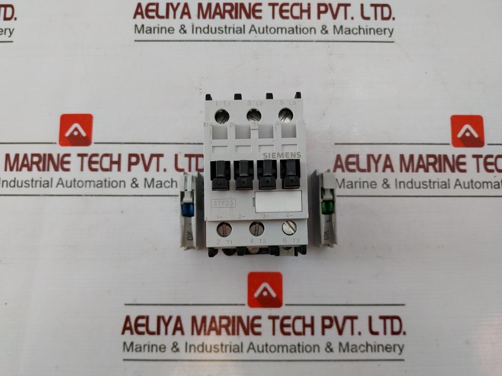 Siemens 3Tf33 00-0A Air Break (Power) Contactor With Auxiliary Switch 3Tx4001-2A