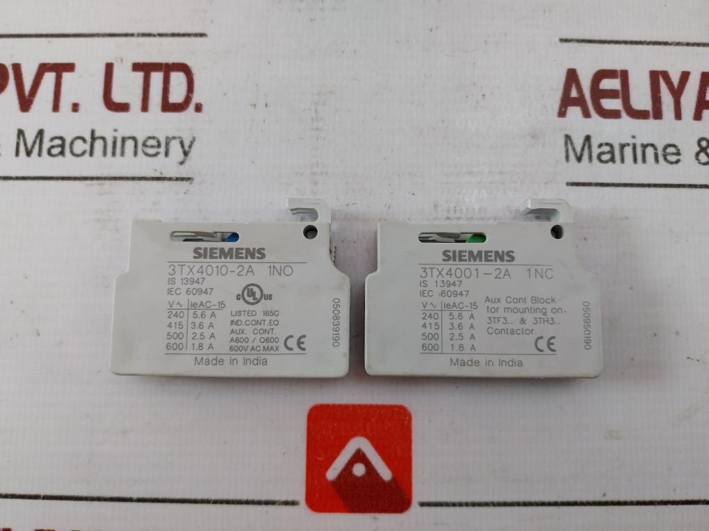 Siemens 3Tf33 00-0A Air Break (Power) Contactor With Auxiliary Switch 3Tx4001-2A