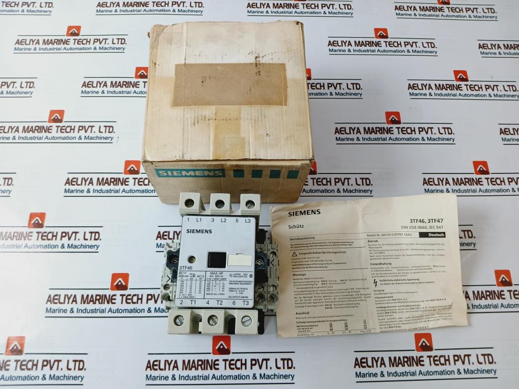 Siemens 3Tf4644-0Ap0 Auxiliary Contactor 80A 600Vac