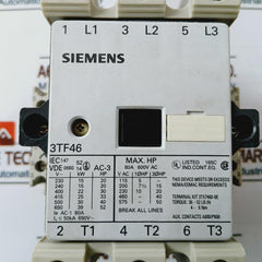 Siemens 3Tf4644-0Ap0 Auxiliary Contactor 80A 600Vac