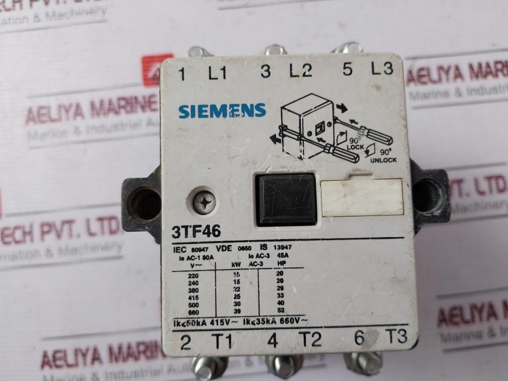 Siemens 3tf46 Contractor 45a 415v